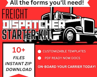 Freight Dispatch Documents Dispatch Carrier Agreement Truck Dispatch Trucking Power Of Attorney Independent Truck Dispatch Kit Script