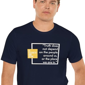 St. Elizabeth Ann Seton Short Sleeve Tee Shirt, Catholic, Saint Quote, Confirmation, Deacon, Priest, Ordination Gift, Patron Saint