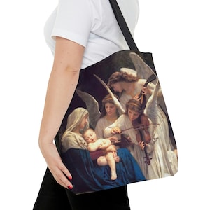 Song of the Angels Einkaufstasche, Bildende Kunst, William-Adolphe Bouguereau, Jesus, Jungfrau Maria, Madonna, Muttertagsgeschenk