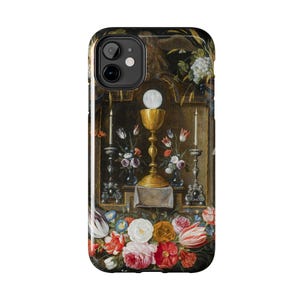 Monstrans omringd door fruit en bloemen, stoere telefoonhoesjes, Case-Mate, Jan Van Kessel, beeldende kunst, eucharistie, katholiek geschenk, esthetiek