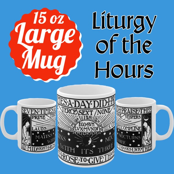 Liturgy of the Hours Ceramic Mug 15oz, Latin, Tradition, TLM, Divine  Office, Priest Gift, Deacon Gift, Ordination, Line Art, Tea, Coffee - Etsy