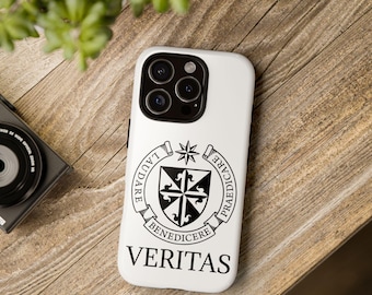 Dominican Order Veritas Phone Case, iPhone, Google Pixel, Samsung Galaxy, Catholic Gift, Order of Preachers, Coat of Arms, Priest, Deacon