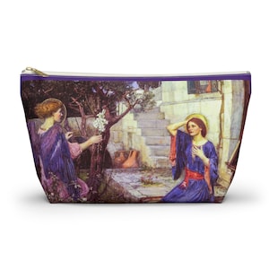 Die Verkündigung Rosenkranz, Kapelle Schleier Tasche, John William Waterhouse, katholisches Geschenk, Mutter, Engel Gabriel, Madonna, Jungfrau Maria, Ästhetik