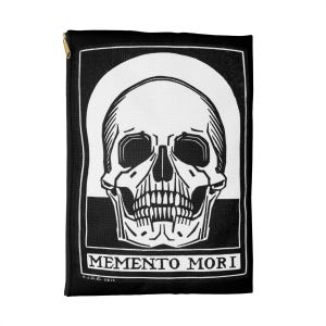 Memento Mori Pouch, Rosary, Chapel Veil, Catholic Gift, Traditional, Aesthetic, Skull, gothic, Latin, Religious, Halloween, Autumn, Art