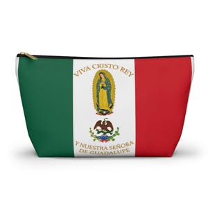 Viva Cristo Rey bag, Rosary, Chapel Veil, Catholic, Priest, Gift, Mary, Madonna, Guadalupe, Christian, Mexican, history, Cristero, Mexico image 1