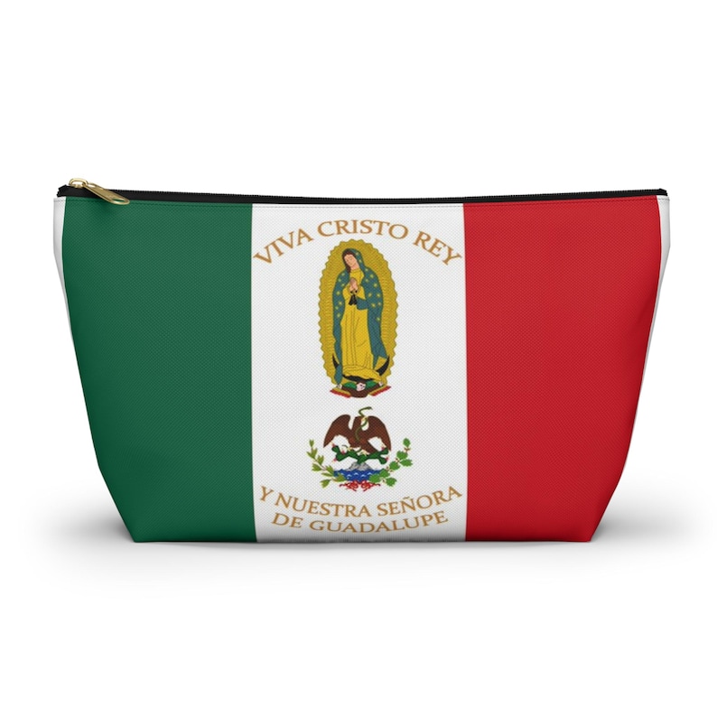 Viva Cristo Rey bag, Rosary, Chapel Veil, Catholic, Priest, Gift, Mary, Madonna, Guadalupe, Christian, Mexican, history, Cristero, Mexico image 1