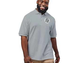 Dominican Order Logo Embroidery Unisex Polo Shirt, Catholic Gift, Latin, Coat of Arms, Order of Preachers, Priest, Religious
