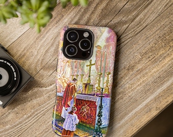 Mass of the Angels Magsafe Phone Case, iPhone, Catholic Gift, Deacon, Priest, Aesthetic, Liturgy, Faith, Prayer, Traditional, Altar