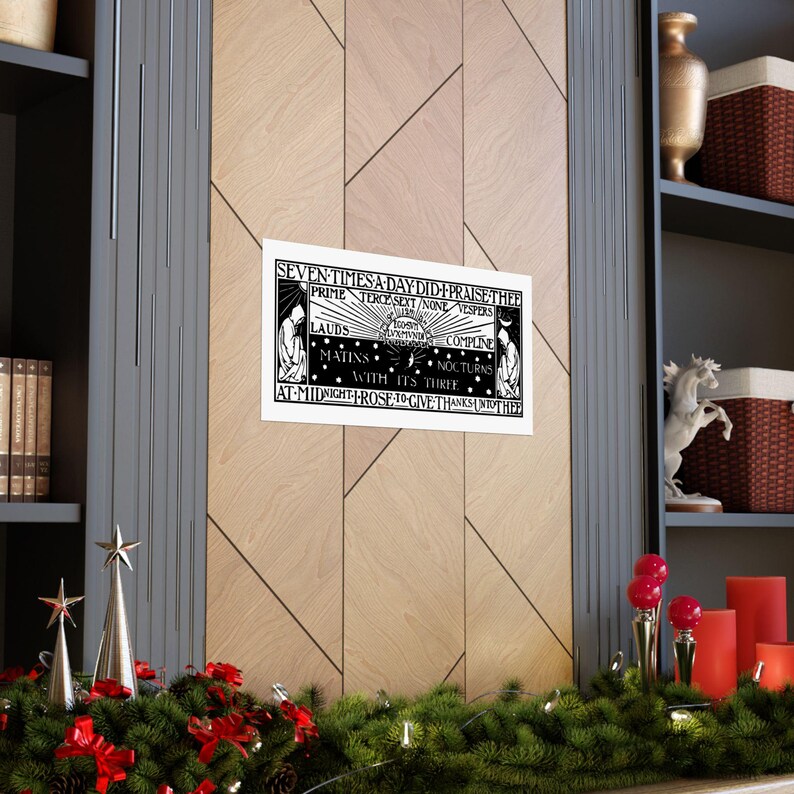 Liturgy of the Hours Matte Horizontal Poster, Catholic, Gift, Latin ...