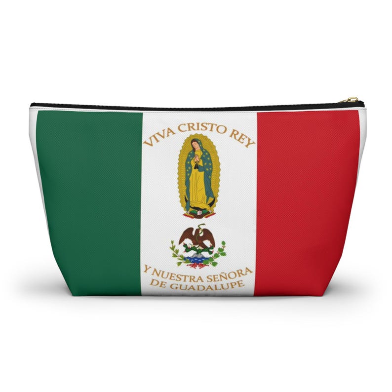 Viva Cristo Rey bag, Rosary, Chapel Veil, Catholic, Priest, Gift, Mary, Madonna, Guadalupe, Christian, Mexican, history, Cristero, Mexico image 2