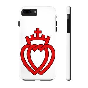 Twee harten met een kroon - Tough Phone Cases, Case-Mate, Vendée, SSPX, iphone Case, FSSPX, katholiek, traditioneel, drietand, TLM, Tradlife