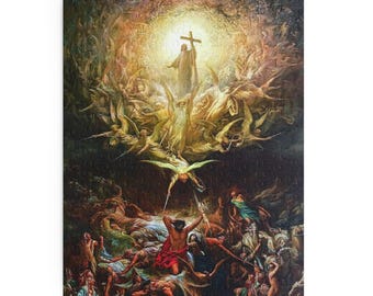 Puzzle Trionfo del Cristianesimo (120, 252, 500 pezzi), regalo cattolico, Gustave Dore, tradizionale, Gesù, belle arti francesi, diacono, regalo per sacerdote
