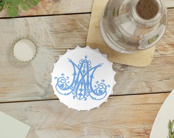 Auspice Maria Bottle Opener, Catholic Gift, Deacon, Priest, Beer, Religious, Christmas Gift, Home Brewer, Prayer, Faith, Ave Maria,