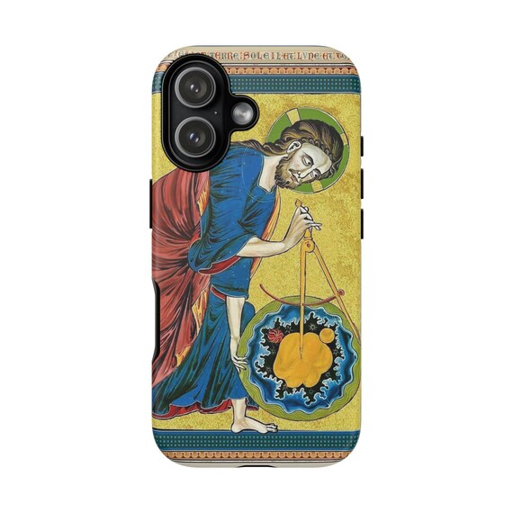God as Creator Phone Case, iPhone, Google Pixel, Samsung Galaxy, Catholic, Priest, Deacon, Gift, Medieval Art, Bible, Gift, Fine Art God as Creator Phone Case, iPhone, Google Pixel, Samsung Galaxy, Catholic, Priest, Deacon, Gift, Medieval Art, Bible, Gift, Fine Art