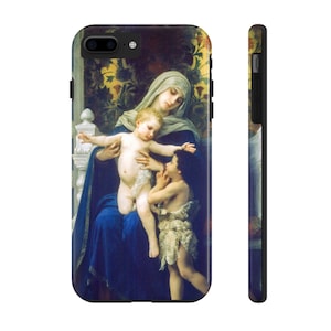 Die Jungfrau, Jesus und Johannes der Täufer - Robuste Handyhülle, Case-Mate - Bouguereau, Traditionell, Malerei, Katholisch, Ästhetisch, iPhone