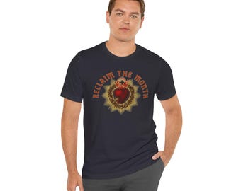Reclaim the Month Sacred Heart of Jesus, Short Sleeve Tee shirt, Catholic Gift, Jesus, Tradition, Traditional, June,