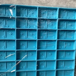 Speelkaarten siliconen domino mal voor hars, dikke kwaliteit, 28-delig giethars met holtes.