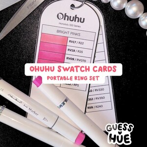 Ohuhu Honolulu 320 Swatch Cards, Chromatic Color Guide (Printable Cut-Outs)