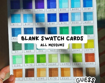 Color Swatch Printable PDF - BLANK : For Markers, Paints, Pencils and More!