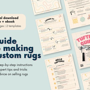 How to Tuft Rugs, Tufting Guide, How to Make Rugs, Guide to Making Rugs, How to Tuft a Rug, Tufting Kit, Custom Rugs, Starter Kit