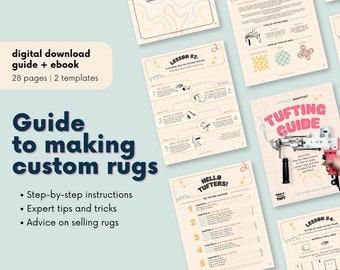 How to Tuft Rugs, Tufting Guide, How to Make Rugs, Guide to Making Rugs, How to Tuft a Rug, Tufting Kit, Custom Rugs, Starter Kit