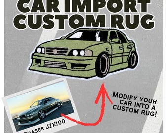 Custom Car Rug | Car Tufted Rug | Boyfriend Gift | Car Enthusiast Gift | Car Decor