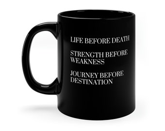 Stormlight Archive Mug: Ideals Black Ceramic Coffee Cup (11oz)