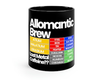 Allomantic Brew Mistborn Cosmere 11oz Black Mug