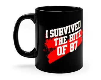 I Survived the bite of 87 Five Nights at Freddy's 11oz Black Mug