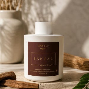 Sandelholz-Raumduft | Tabakblatt & Vanille | Luxuriöser Raumduft | Geschenkidee