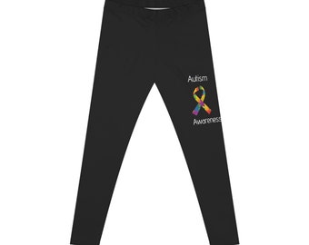 Leggings de sensibilisation à l'autisme pour femmes (AOP)