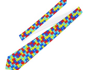 Autism awareness Necktie