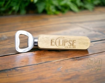 Abridor de botellas del eclipse solar 2024. Abrebotellas. Artículos de coleccionista eclipse solar 2024.