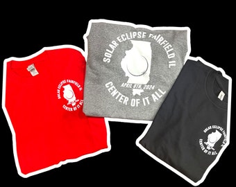 Logotipo del cofre de esquina del eclipse solar 2024