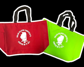 Bolsas de mano. Ideal para mamás, deportes, etc. Mercancía del eclipse solar 2024.