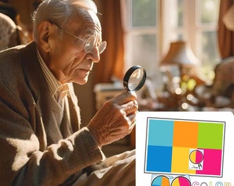 Visual Scanning & Fine Motor Activity for Seniors, Dementia Therapy Printable, Color Matching Tool, OT Therapy Resource PDF