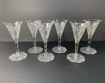 Baccarat Set of 6 Cordial/Aperitif Glasses - Conde by Baccarat Pattern - Gift - Mother's Day Dining - Spring - Bridal Shower - Wedding Gift