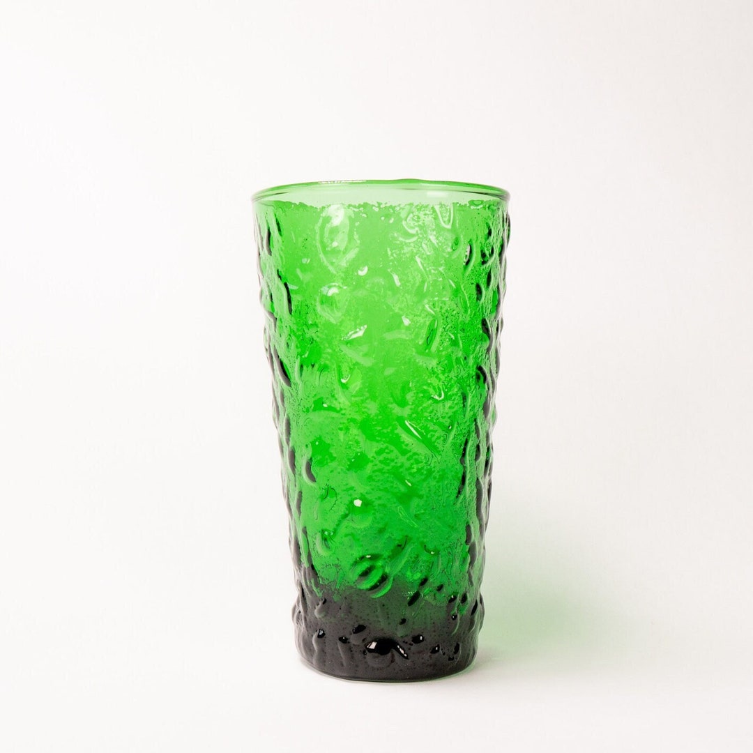 Anchor Hocking Milano Forest Green Ice Tea Glass Colored Glass Tumbler ...