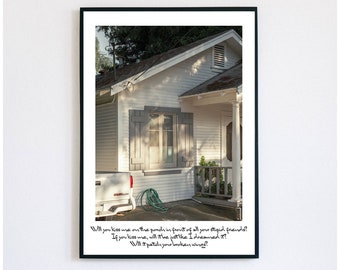 Taylor Swift Poster|Betty Lyrics|Betty's Porch|Taylor Swift Lyric Poster|Digital Download Print|Taylor Swift Wall Art
