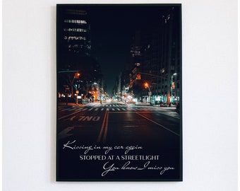 Taylor Swift Poster|Betty Lyrics|Streetlights|Betty Poster|Taylor Swift Lyric Poster|Digital Download Print|Taylor Swift Wall Art
