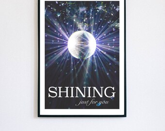 Taylor Swift Poster|Mirrorball|Shining Just For You|Taylor Swift Lyric Poster|Digital Download Print|Taylor Swift Wall Art