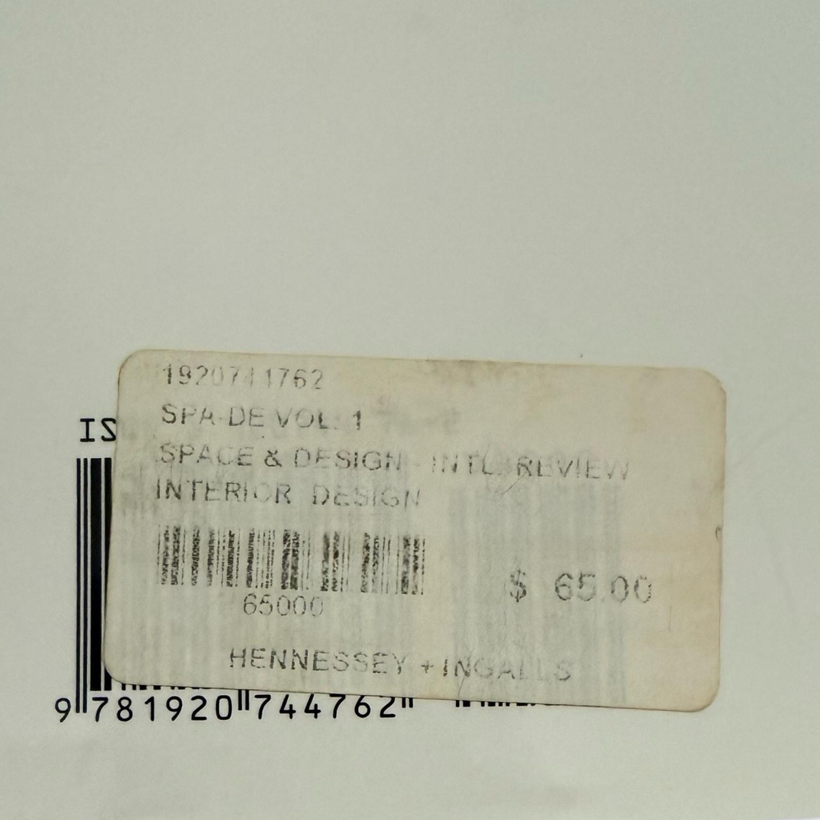 SPA-DE Space & Design International Review of Interior Design Vol