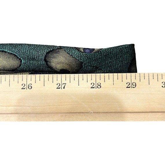 Vintage Giorgio Armani Green Olive 100% Pure Silk… - image 3