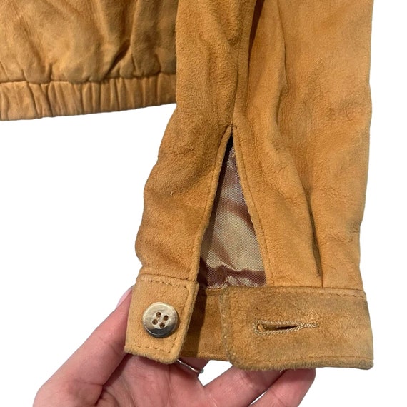 Vintage Tannery West Rich Tan Suede Leather Jacke… - image 9