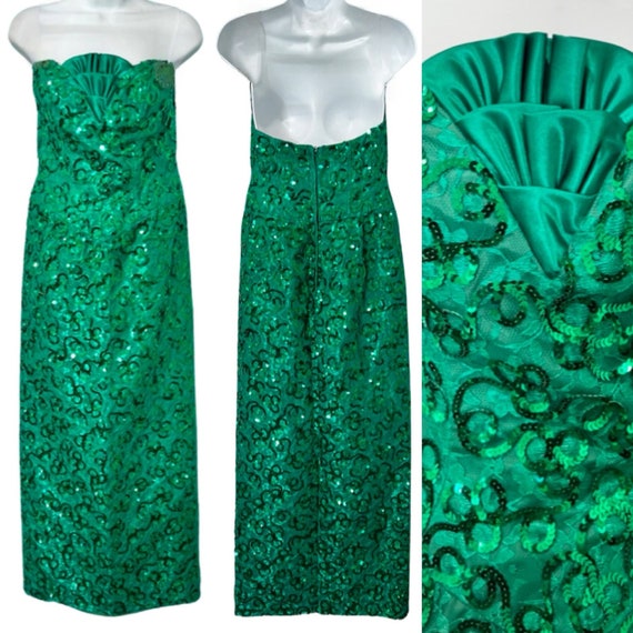 Vintage emerald green lace - Gem