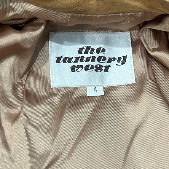 Vintage Tannery West Rich Tan Suede Leather Jacke… - image 2