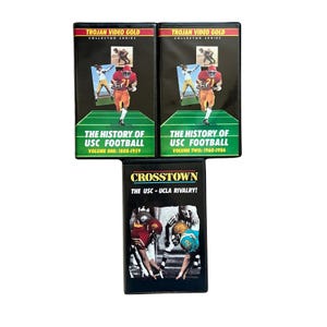 Trojan Video Gold Storia del football USC California Set completo 3 nastri VHS VG+