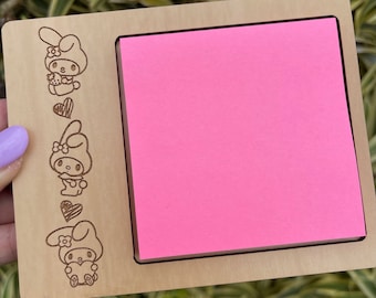 New Laser Engraved My Melody Post-It Holder