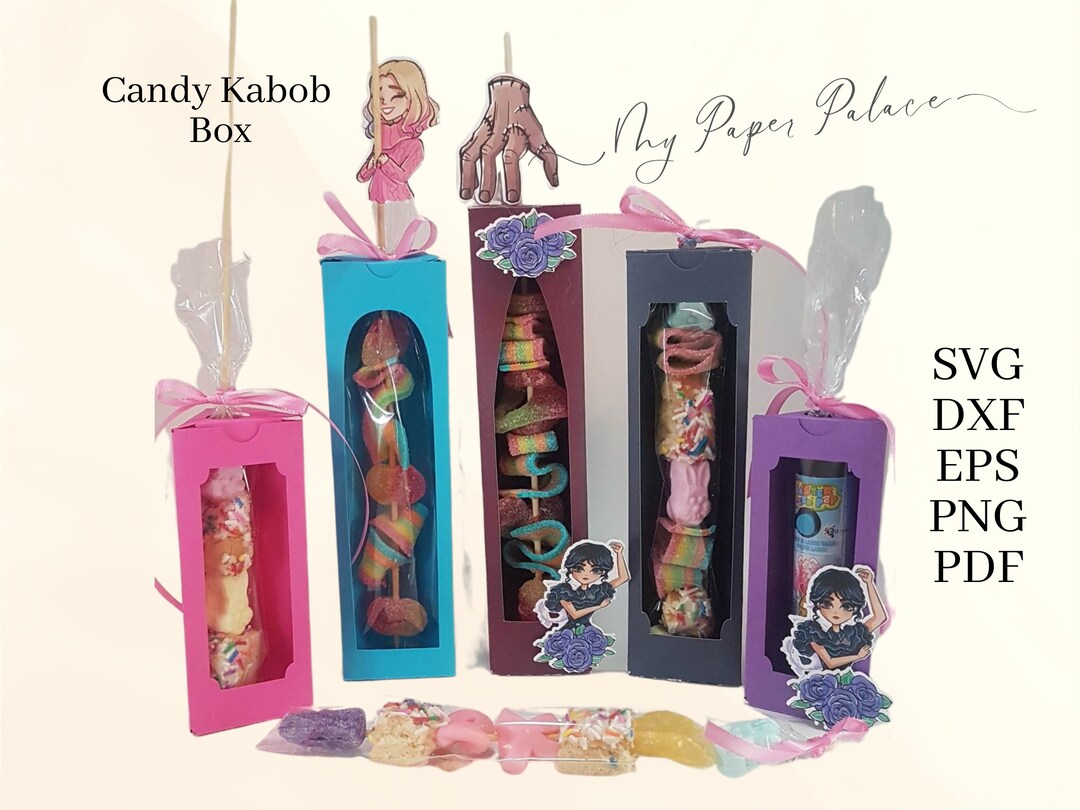 Candy Kabob Box Svg Dxf Eps Png Pdf ,blank Templates, Large Pen Box