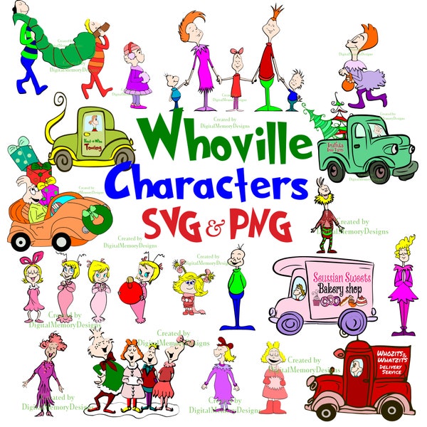 Whoville Characters Clipart Etsy